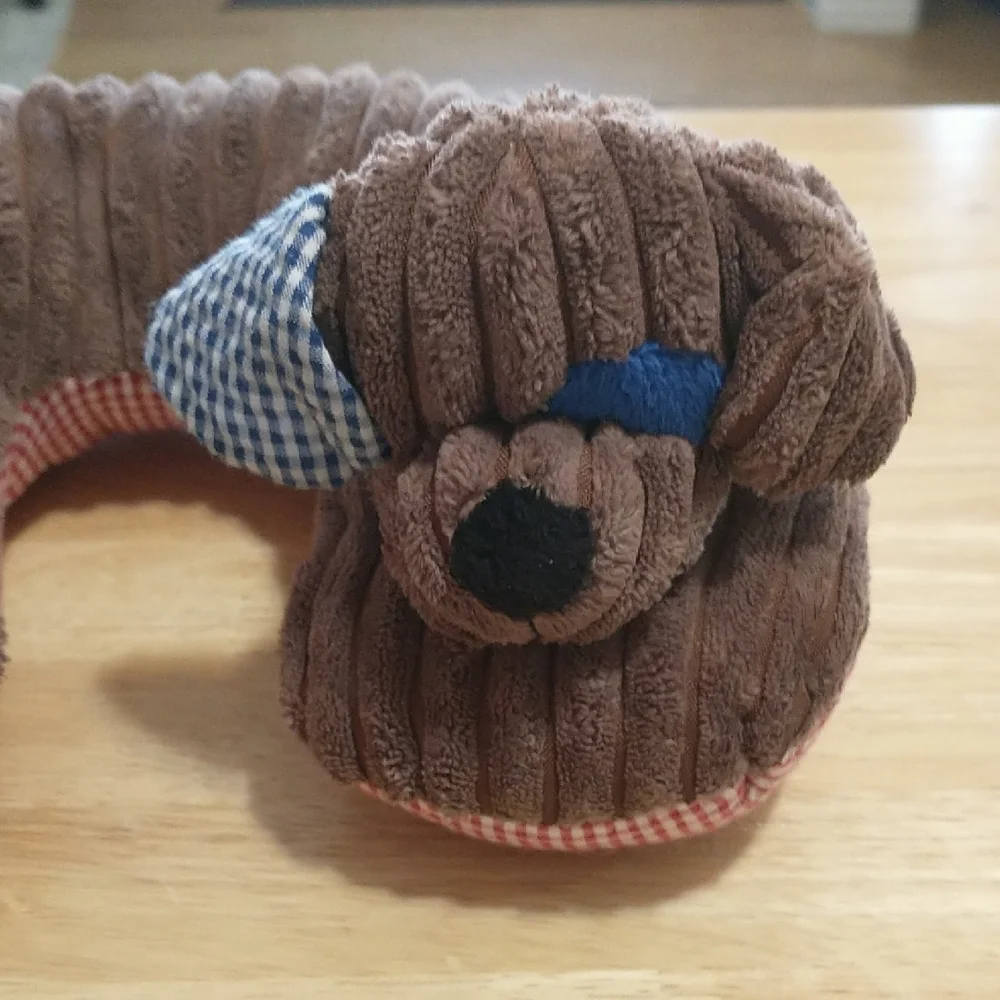 Mud Pie Brown Plush Bear Neck Pillow